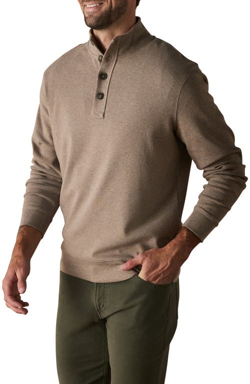 The Normal Brand Puremeso Mock Neck Top In Taupe