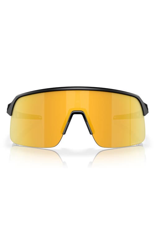 Oakley Sutro Lite 139mm Prizm Semirimless Wrap Shield Sunglasses in Light Gold/Black at Nordstrom