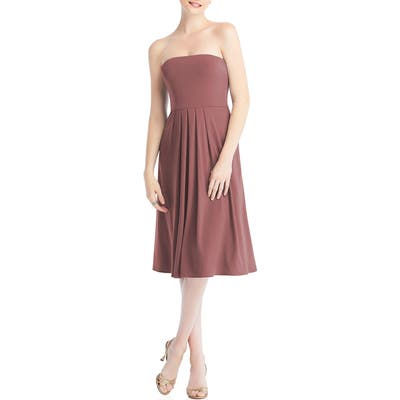 Dessy Collection Multi-Way Loop Fit & Flare Dress, Pink