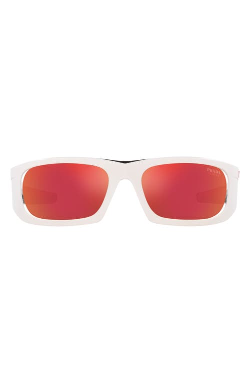 59mm Gradient Irregular Sunglasses in Orange