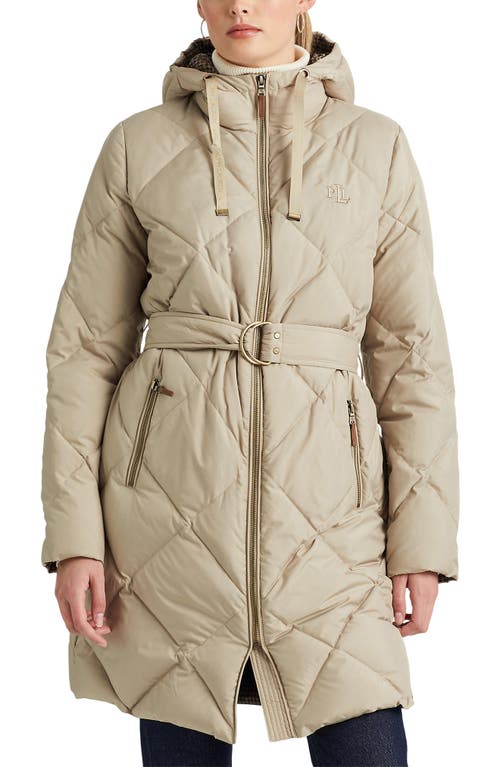 Lauren Ralph Lauren Quilted Down Puffer Coat In Green