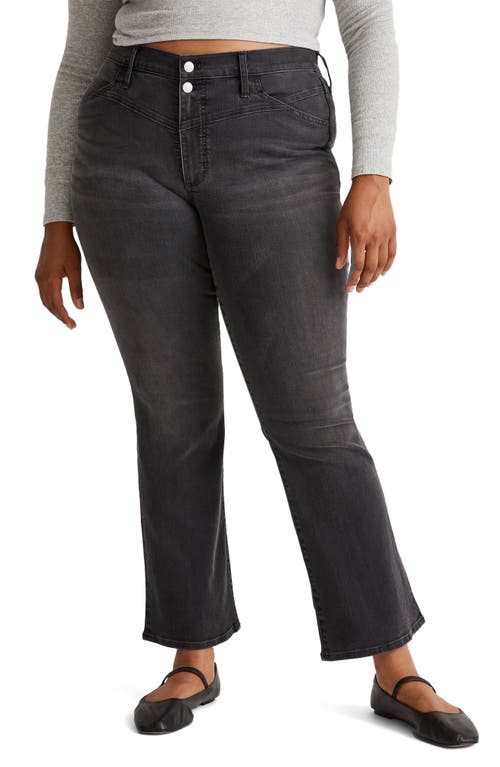 Shop Madewell Kick Out Mid Rise Crop Jeans In Beckley Wash