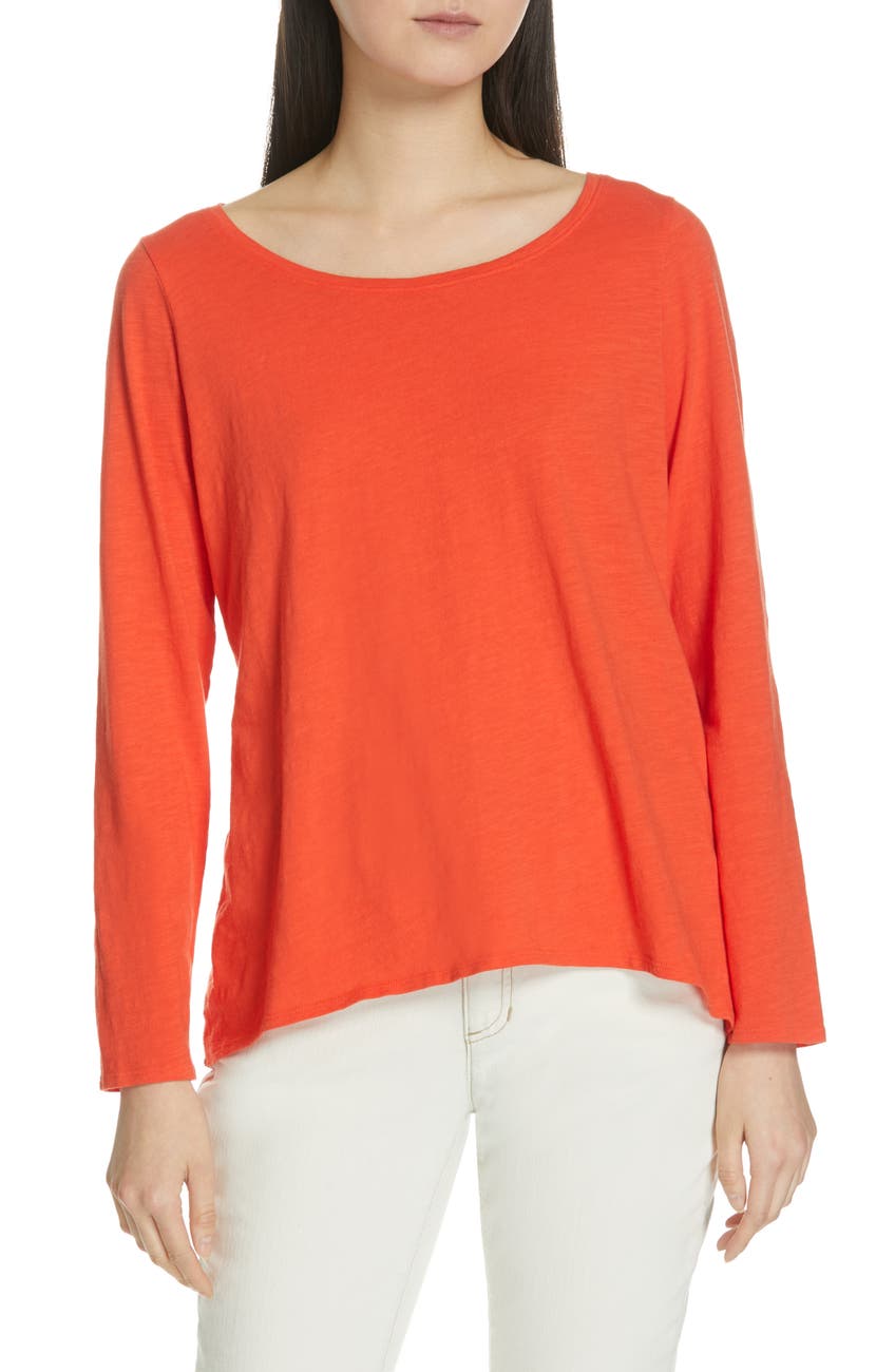 Eileen Fisher | Long Sleeve Organic Cotton T-Shirt | Nordstrom Rack