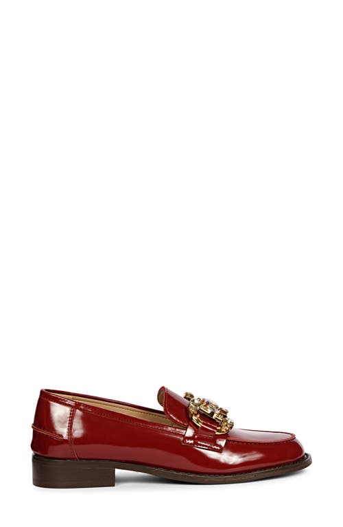 Shop Saint G Livia Bit Loafer In Cherry