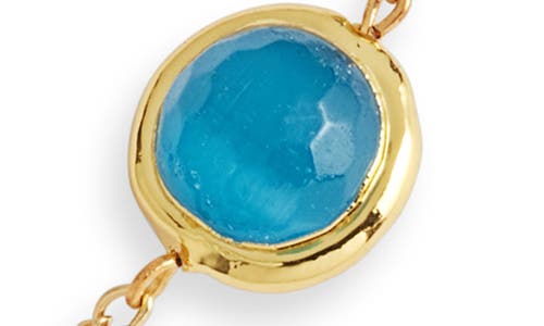 Karine Sultan Crystal Station Necklace In Gold