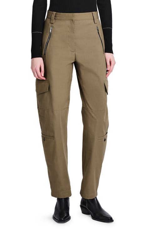 Stretch Cotton Suiting Cargo Pants