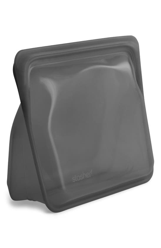 Stasher Reusable Silicone Stand-up Bag In Ash