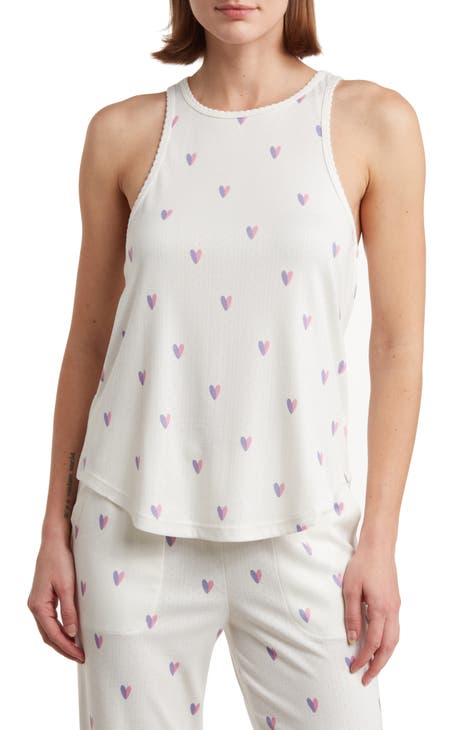 Victoria Secret PINK Tank Top Sleepwear Camisole Black White Polka Dots  Seven Da