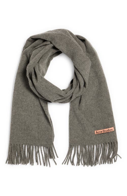 Acne Studios Cashmere Scarf in Grey Melange at Nordstrom