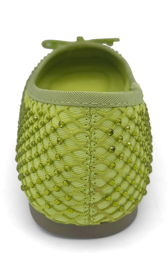 Reaction Kenneth Cole Elstree Mesh Ballet Flat In Lime