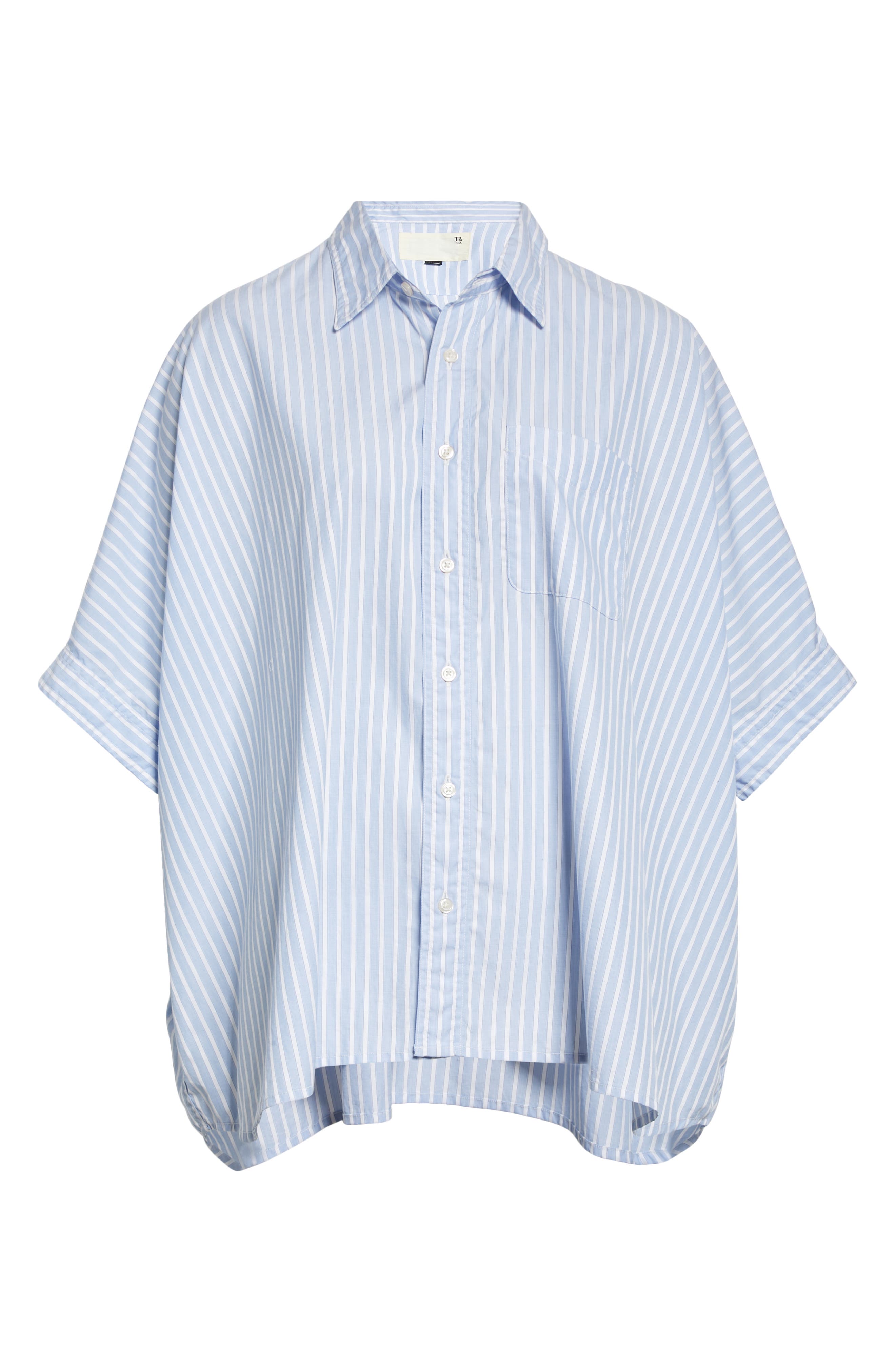 R13 Stripe Oversize Boxy ButtonUp Shirt Nordstrom
