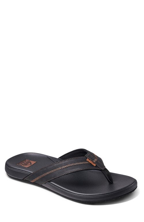 Reef Cushion Phantom 2.0 Flip Flop in Black/Coffee 