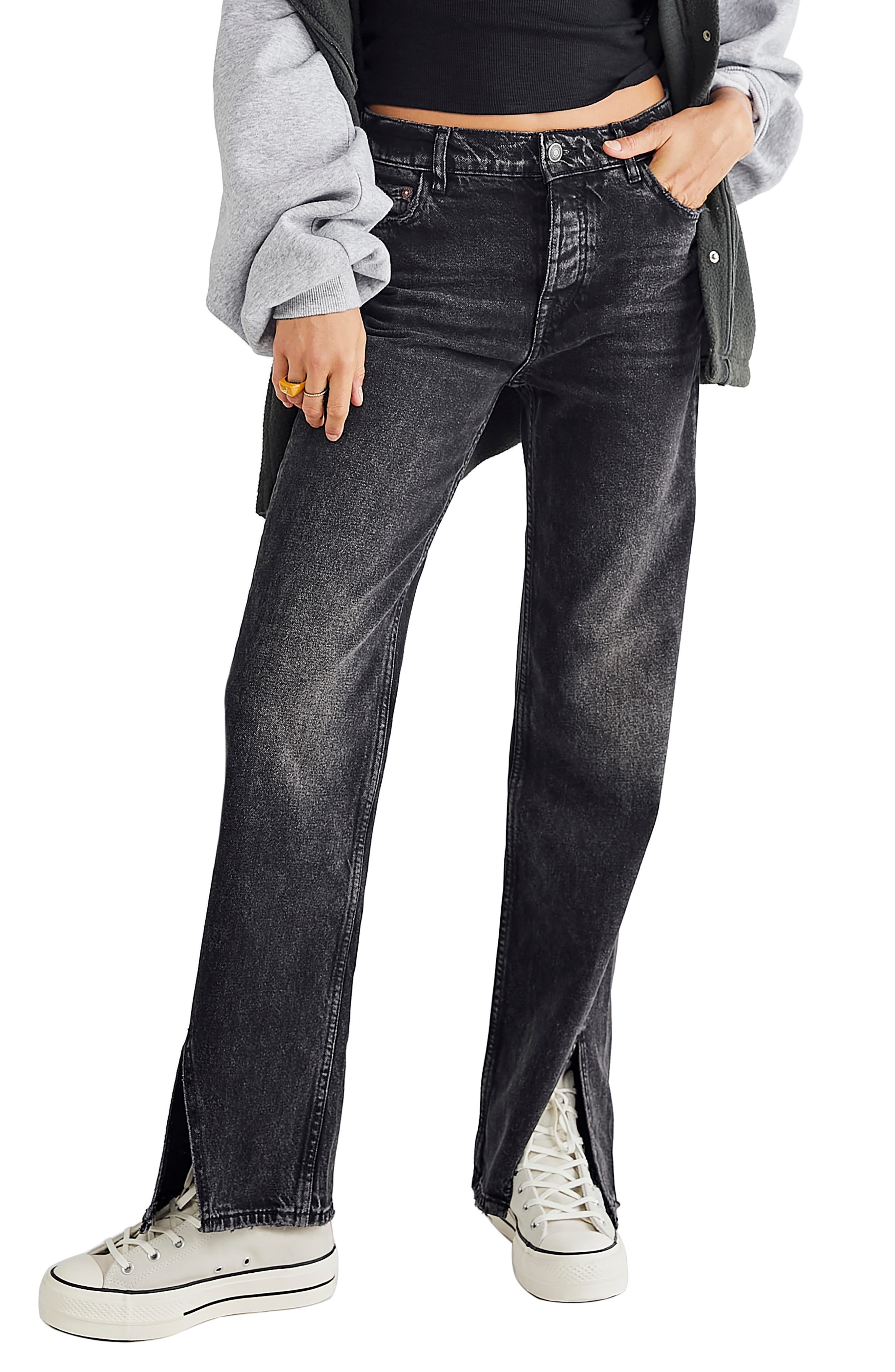 Slit Straight Leg Jeans | Nordstromrack