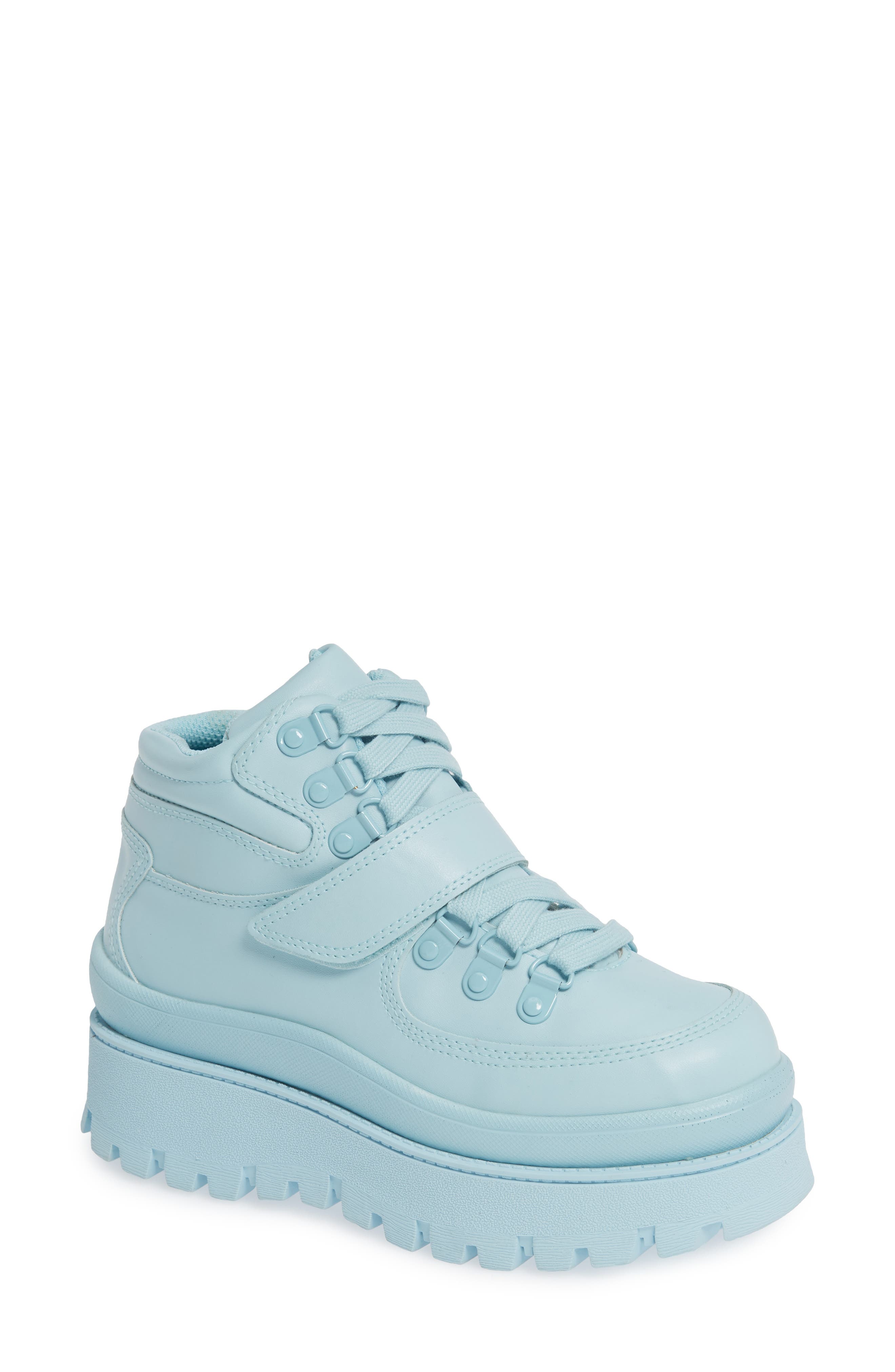 Jeffrey Campbell Top Peak 2 Platform Sneaker, Blue/green