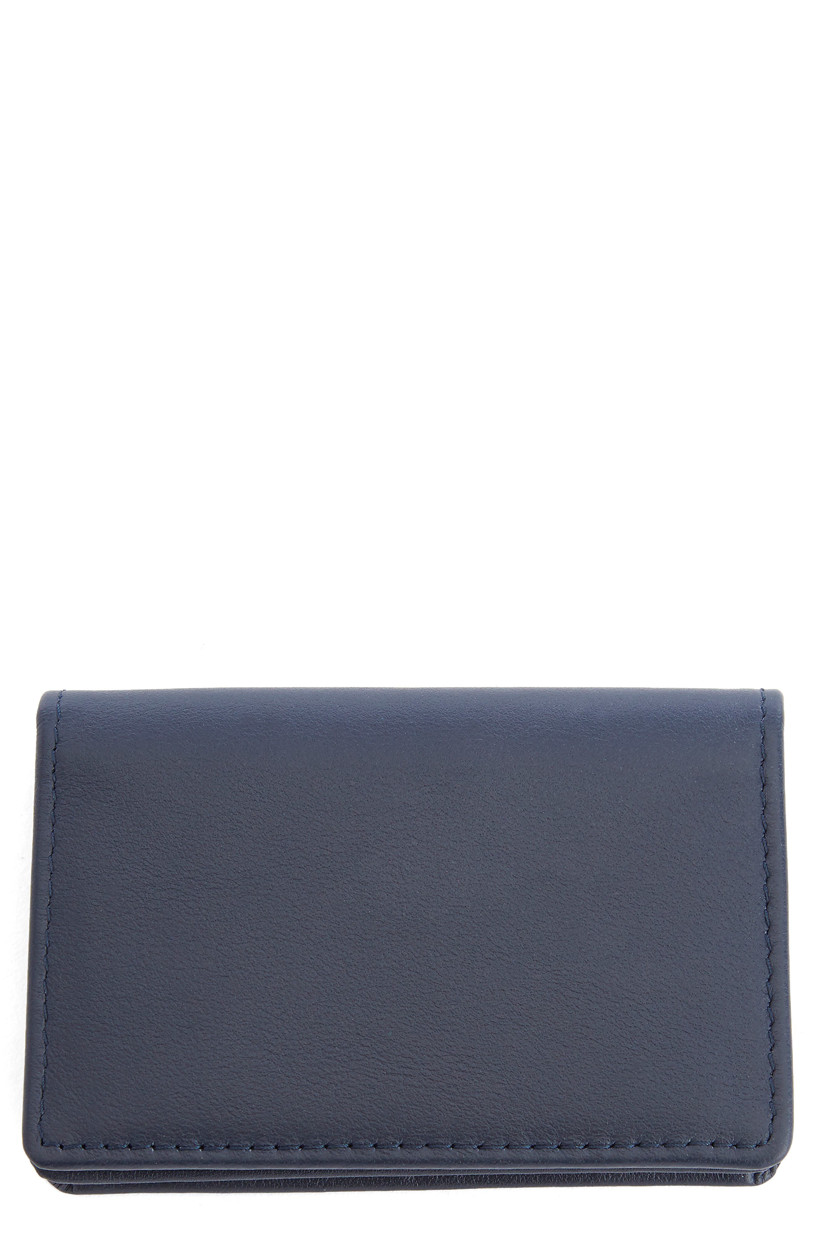 Real Leather Fan Style Credit Card Holder from Prime Hide Black