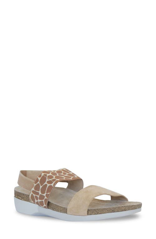 Munro Pisces Sandal in Sand Giraffe Suede at Nordstrom, Size 9