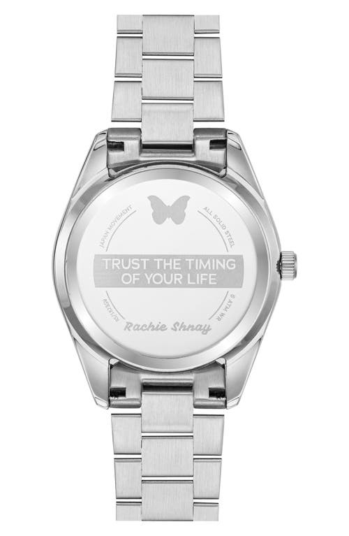 Rachie Shnay La Mariposa Bracelet Watch, 36mm In Ombre Pink
