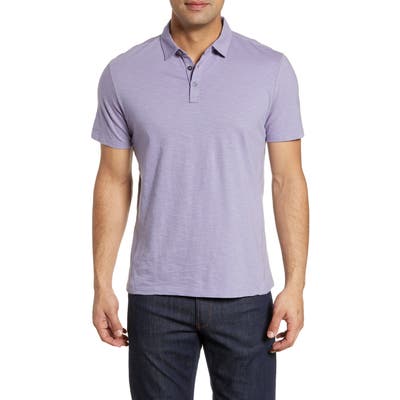 Robert Barakett Kamloops Slub Jersey Polo, Purple