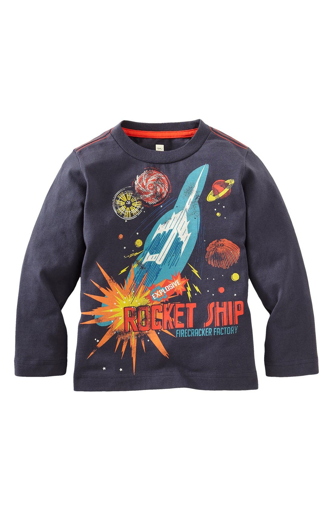 Custom Toddler T-Shirt Space Ship Rocket Style B Cotton Boy /& Girl Clothes