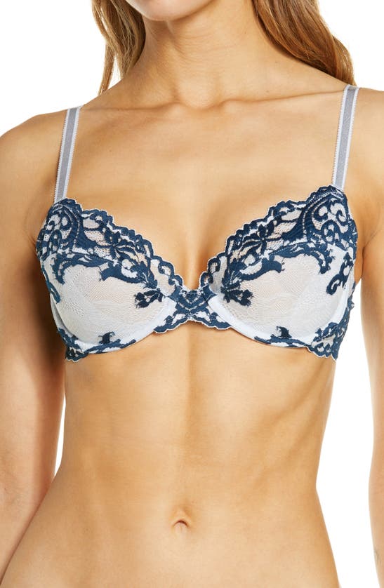 Wacoal Instant Icon Underwire Bra In Arctic Ice/ Titan