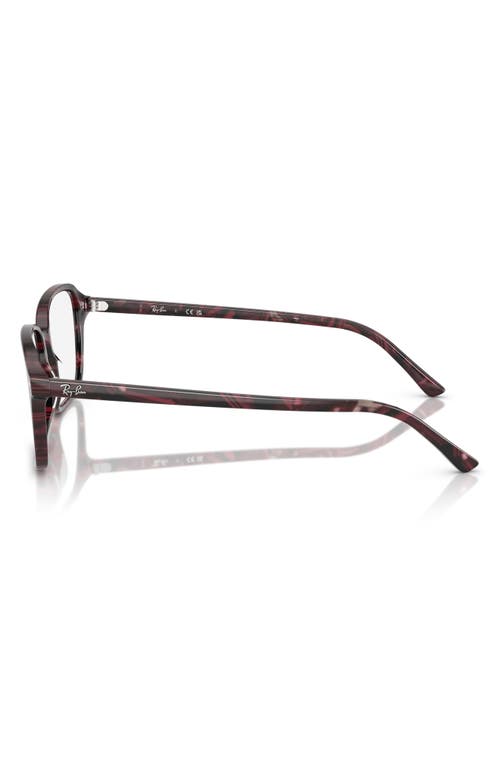 Ray Ban Ray-ban 56mm Square Optical Glasses In Violet