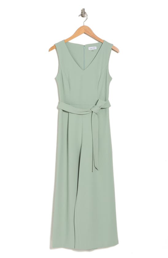 Calvin Klein V neck Jumpsuit In Jadeite ModeSens