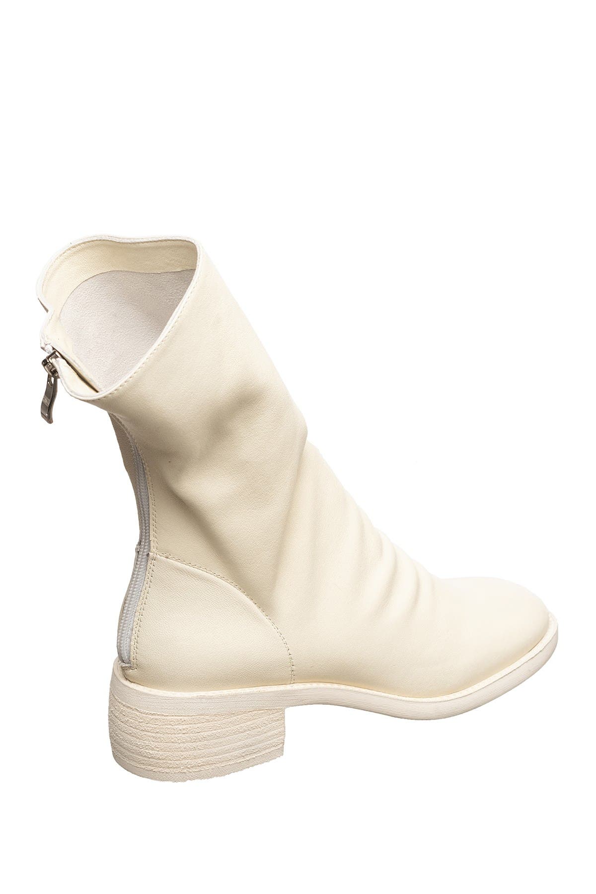Antelope Ruched Leather Boot In Oxford