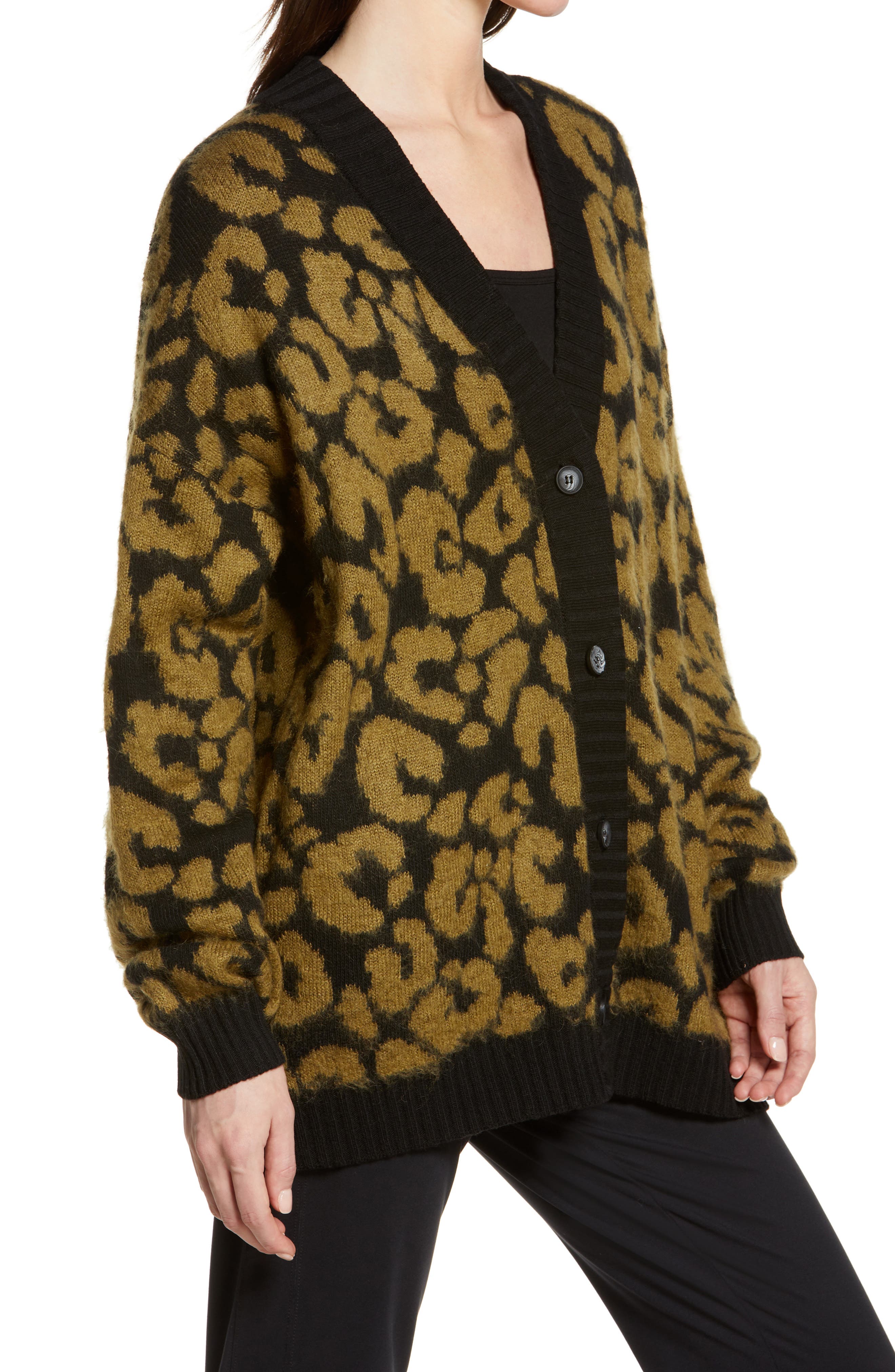 iets frans leopard cardigan