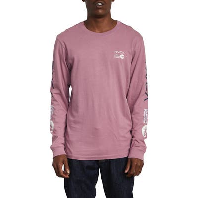 Rvca Anp Long Sleeve T-Shirt, Pink