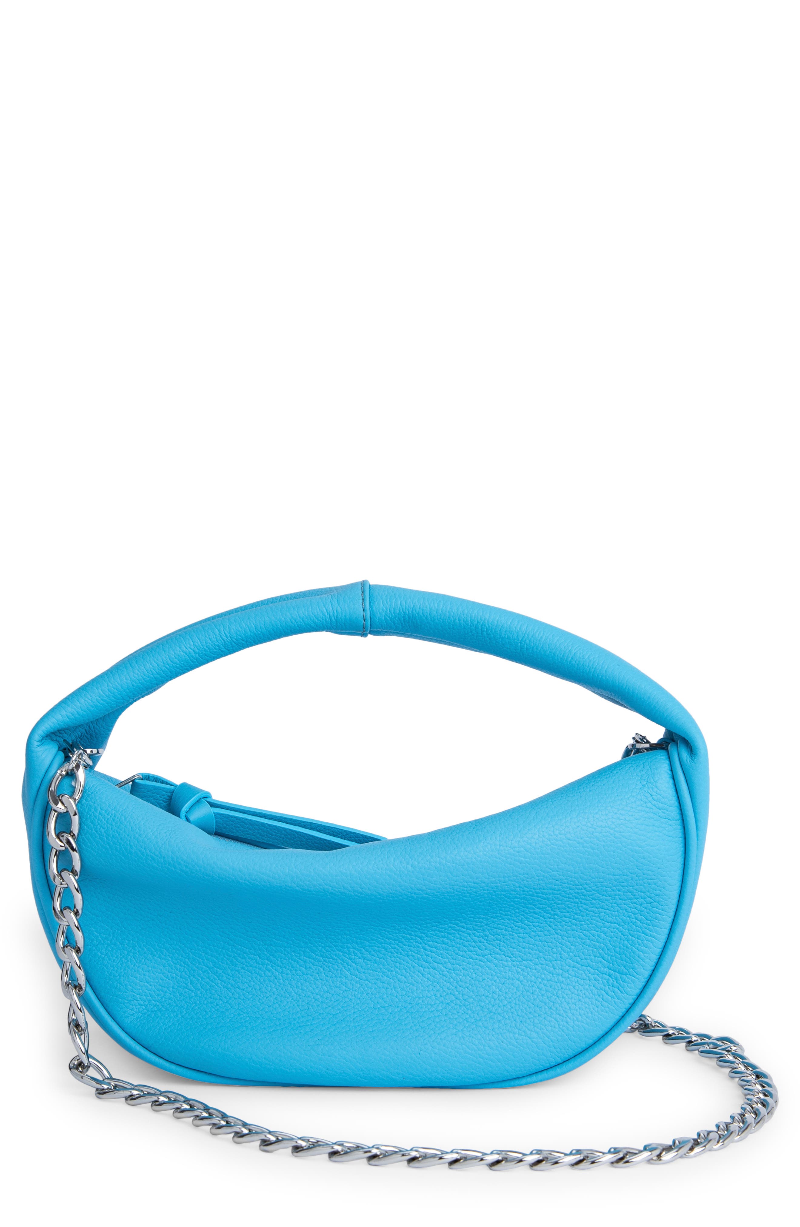 By Far Baby Cush Leather Bag in Lagoon at Nordstrom