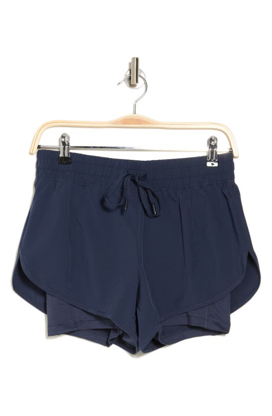 90 Degree By Reflex 2-in-1 Running Shorts In Mood Indigo