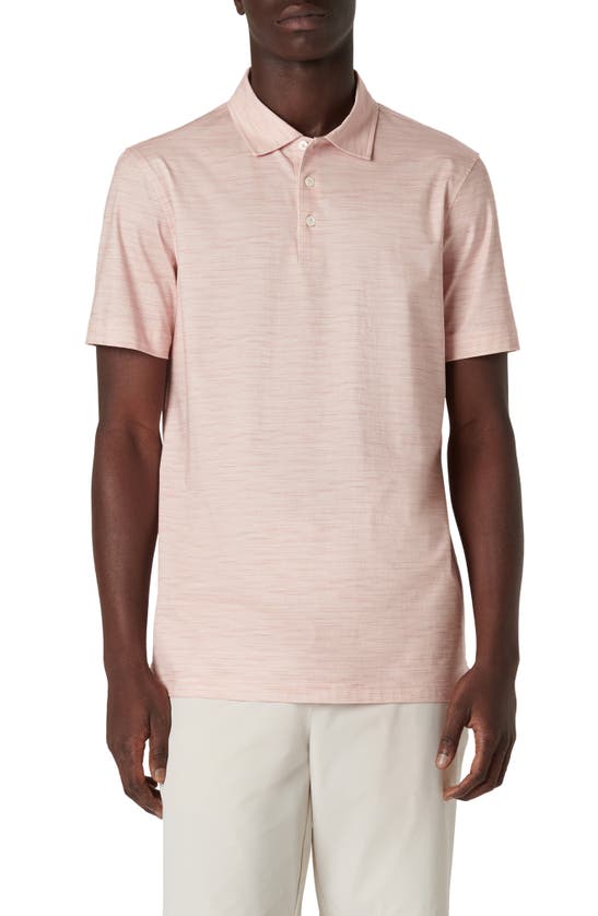 Shop Bugatchi Victor Ooohcotton® Print Polo In Coral