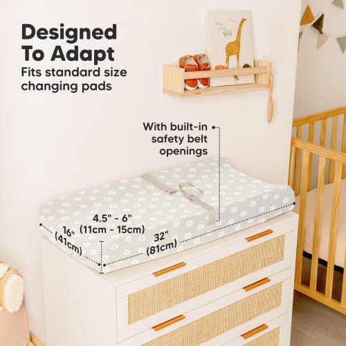 Keababies 2-pack Soothe Changing Pad Covers In Meadow
