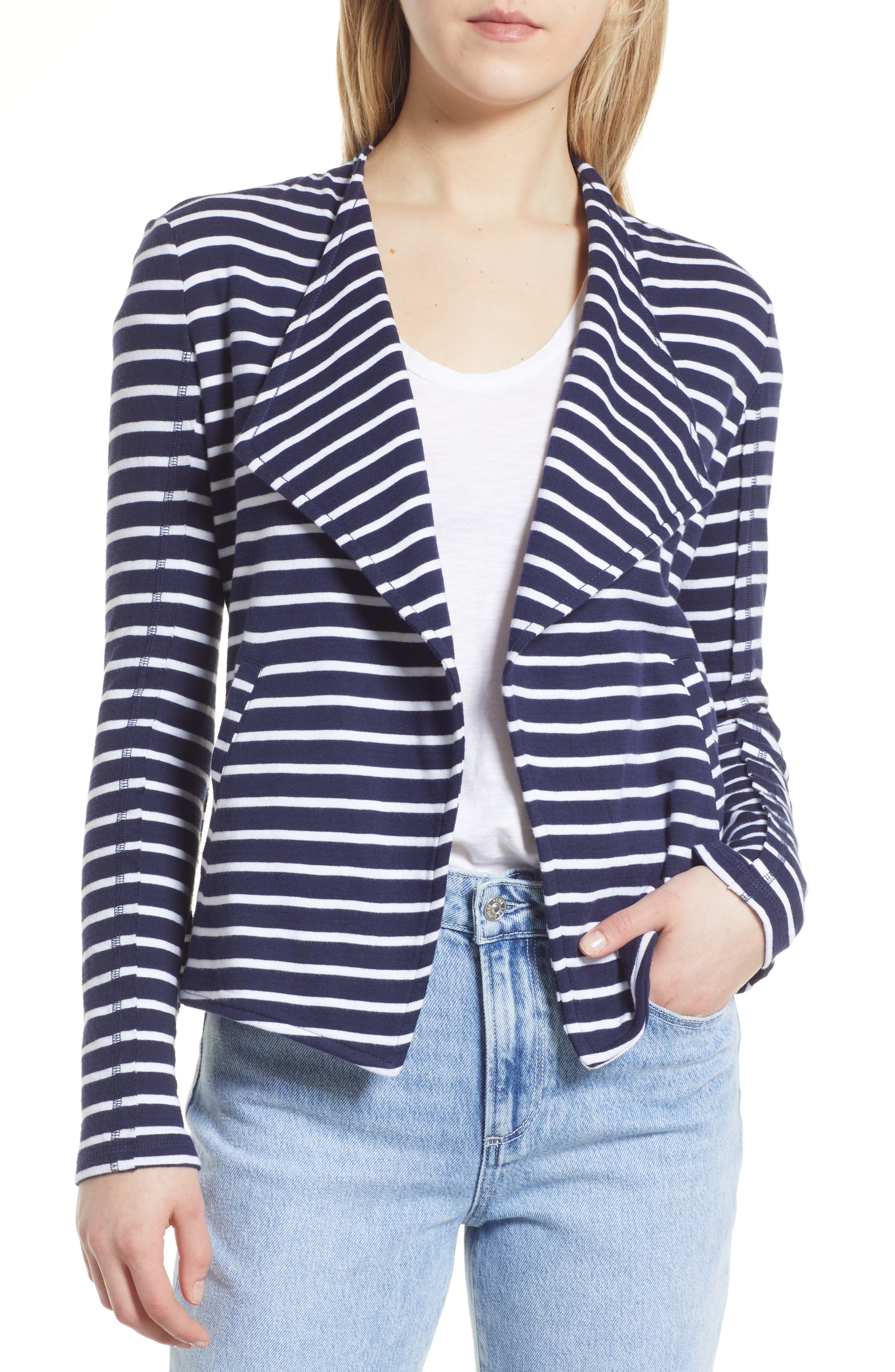 navy blue womans jacket