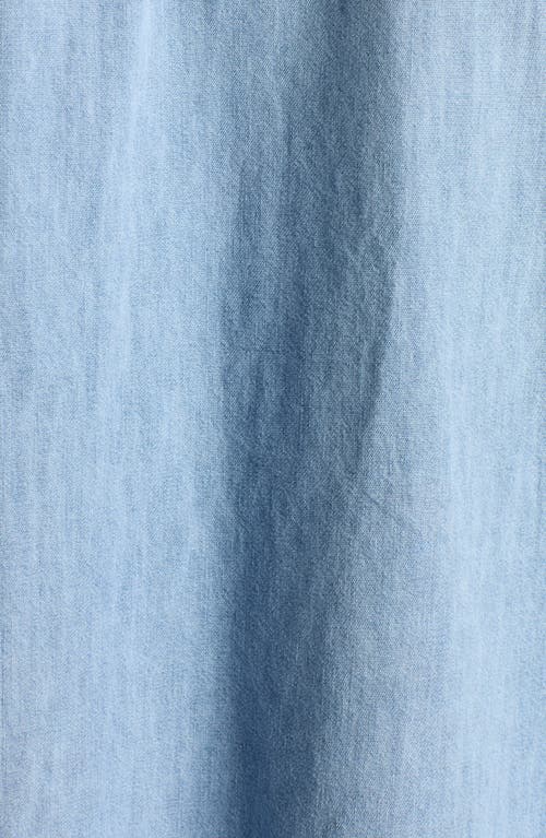 Bottega Veneta Light Bleached Denim Shirt In 4946 Light Bleach