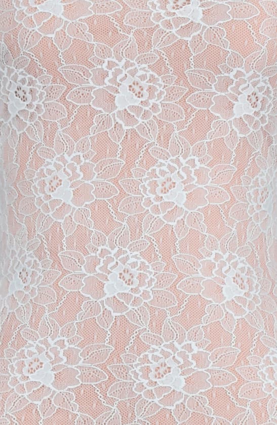 Shop Mistress Rocks Cutout Open Back Long Sleeve Floral Lace Maxi Dress In Baby Blue