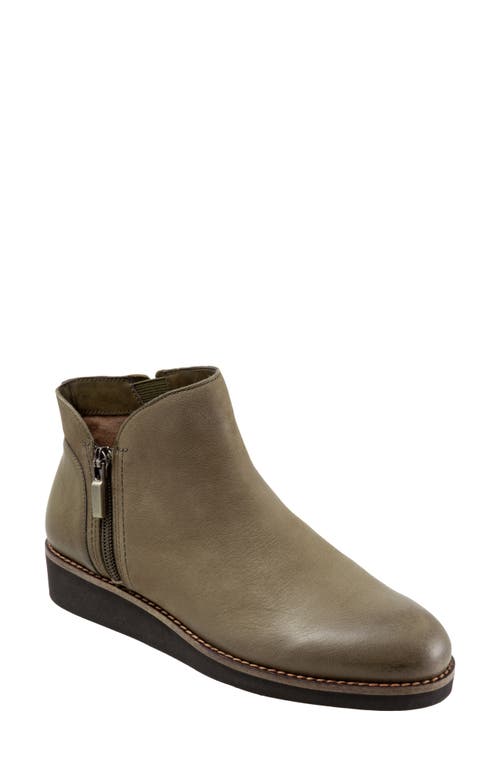 Softwalk ® Wesley Bootie In Olive Leather
