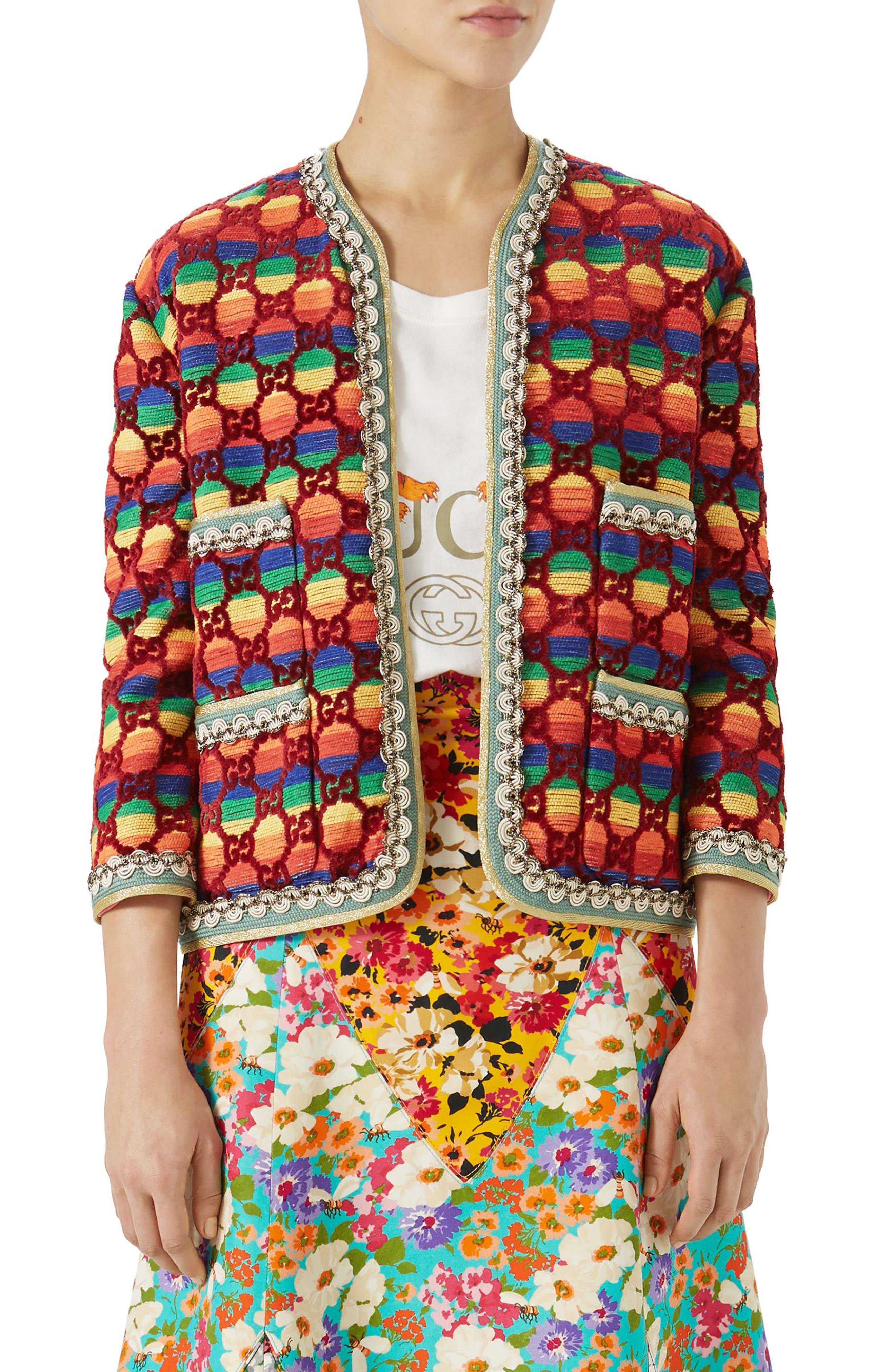 gucci jacket rainbow