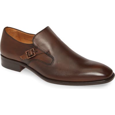 Mezlan Foggia Monk Strap Shoe, Brown