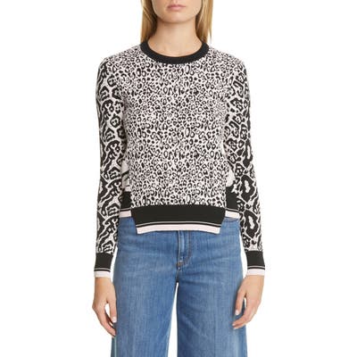 Stella Mccartney Animal Jacquard Sweater, US / 40 IT - Black