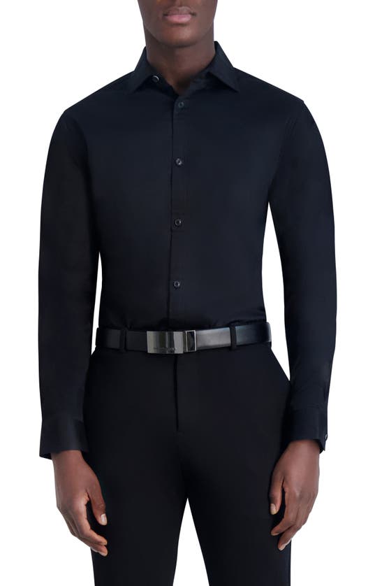 Karl Lagerfeld Slim Fit Dress Shirt In Black