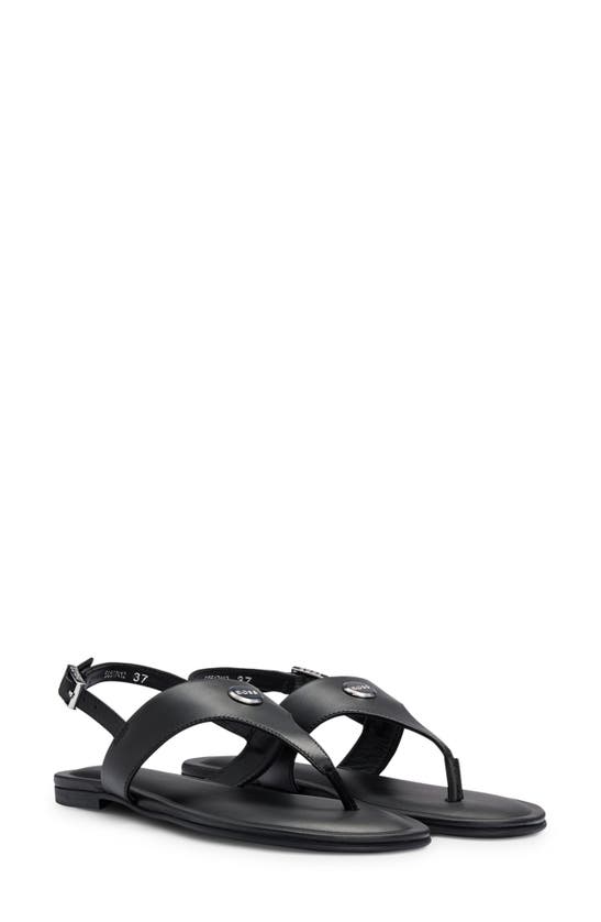 Shop Hugo Boss Millie Slingback Sandal In Black