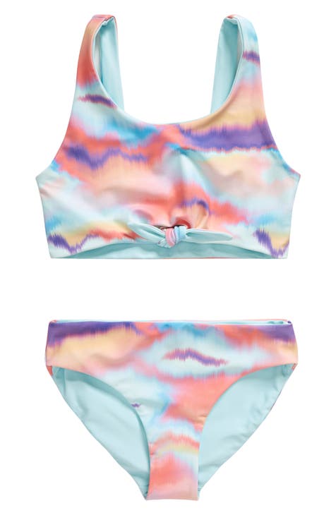  Hurley Girls' Bikini Underwear (5-Pack), Blue/Pink, 4:  Clothing, Shoes & Jewelry