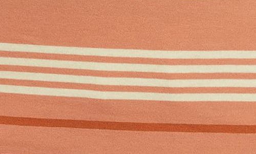 Shop Nike Kids' Sportswear Stripe Cotton Logo T-shirt In Amber Brown/campfire Orange