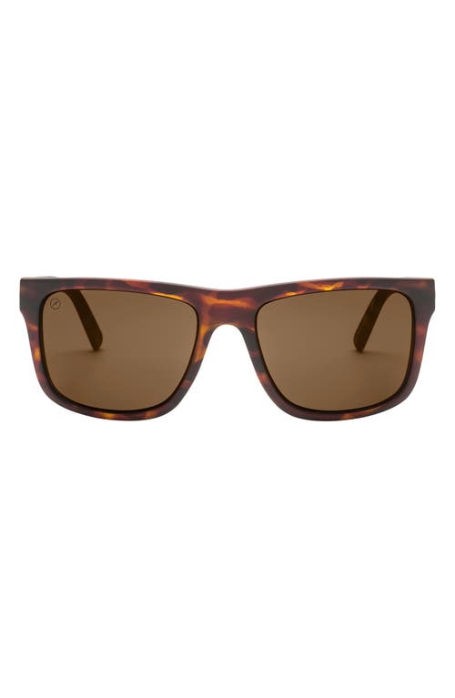 Swingarm XL 59mm Flat Top Polarized Sunglasses in Matte Tort/Bronze Polar