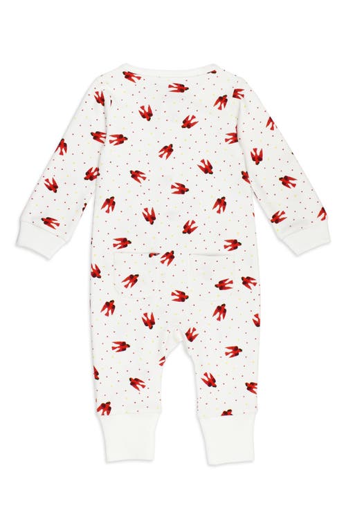 Shop L'ovedbaby X 'the Very Hungry Caterpillar'™ Organic Cotton Romper In Red Bird