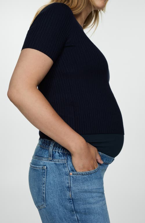 MANGO MANGO OVER THE BUMP WIDE LEG MATERNITY JEANS 