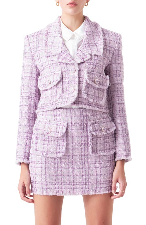 ENDLESS ROSE ENDLESS ROSE TONAL BOUCLÉ TWEED BLAZER