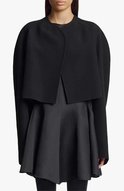 Khaite Garothy Cropped Suiting Jacket In Black