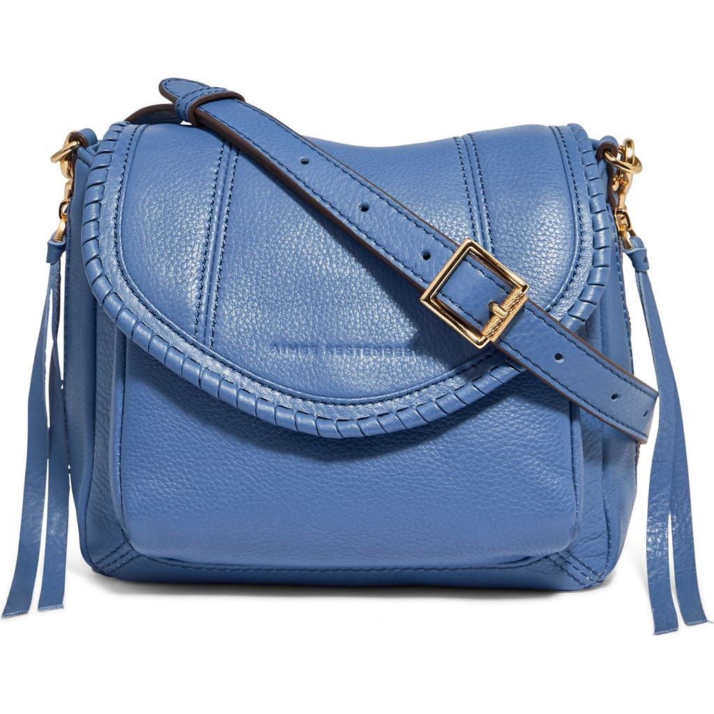 Aimee Kestenberg Mini All For Love Convertible Leather Crossbody Bag In Elemental Blue